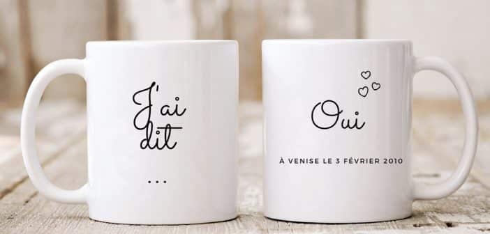 tasses à personnaliser