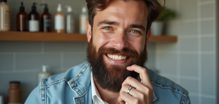 Conseils pour mettre en valeur sa barbe : astuces et secrets de grooming Homme soigné en portrait avec barbe bien taillée